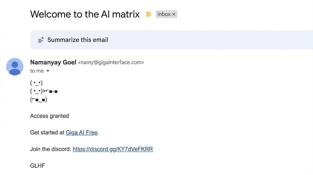 I got access to Giga Dev Image